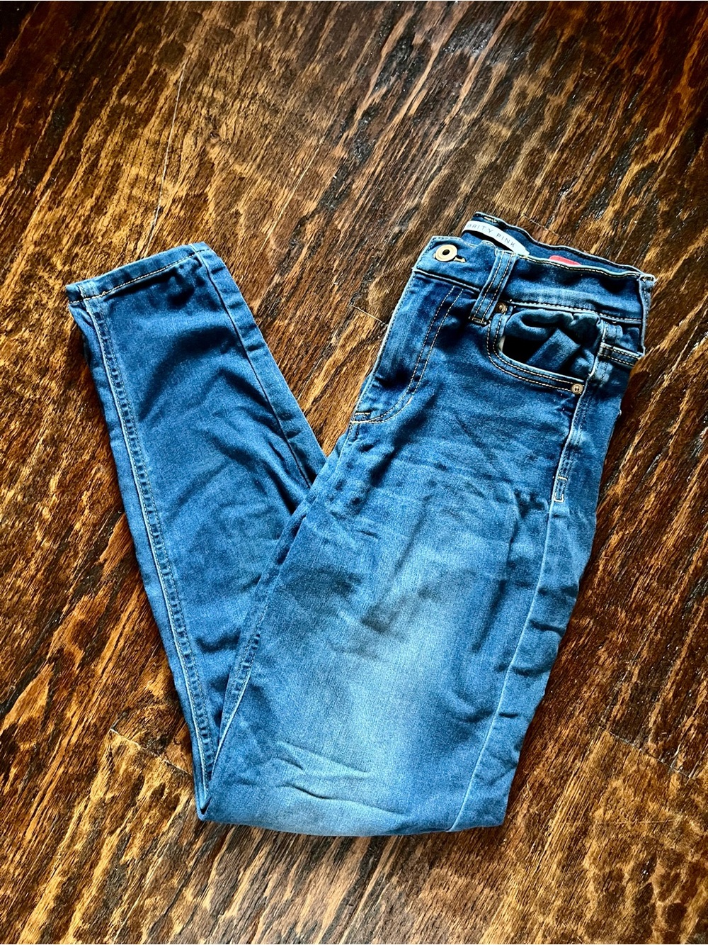 Celebrity Pink The Spice High Rise Skinny Jeans 1/25 Medium Wash Blue